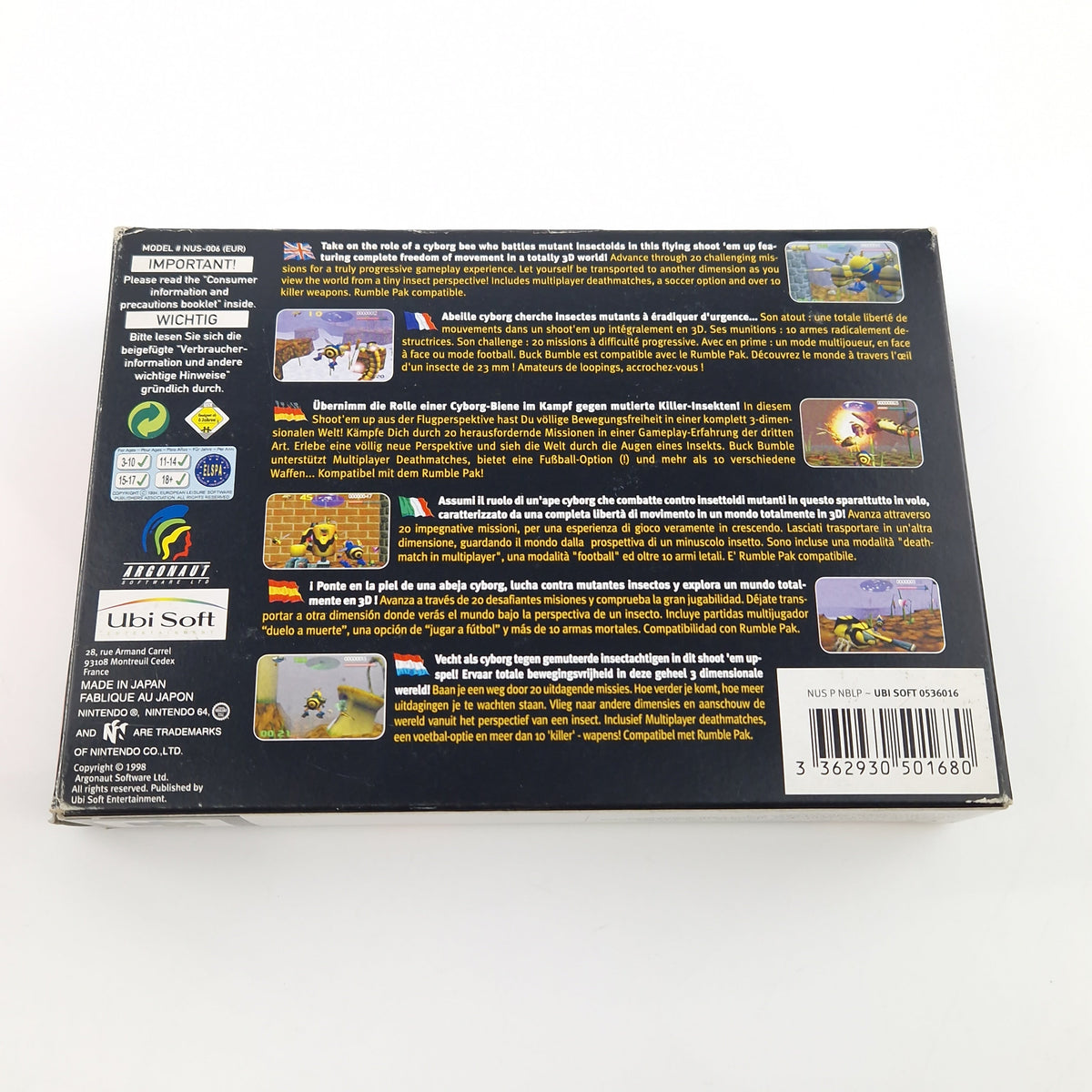 Nintendo 64 Spiel – Buck Bumble (N64 PAL EUR OVP)