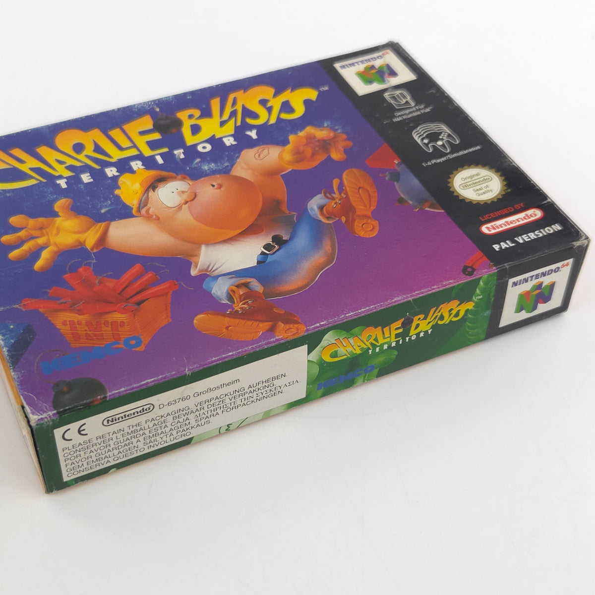 Nintendo 64 Spiel Charlie Blasts Territory N64 OVP CIB
