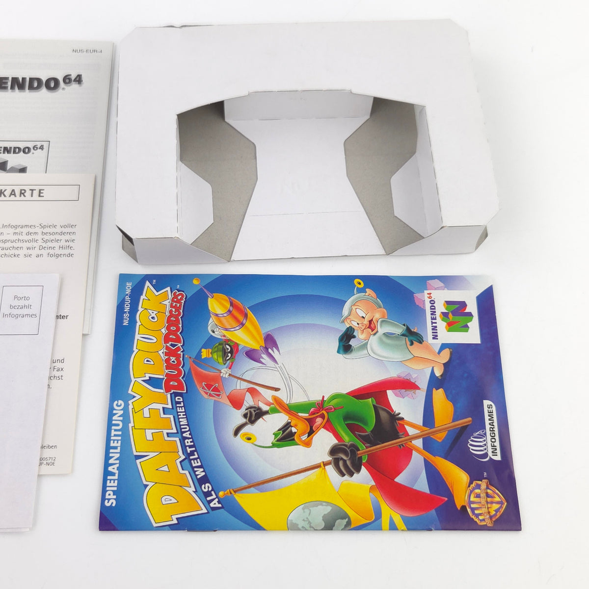 Nintendo 64 Spiel Daffy Duck Weltraumheld N64 OVP CIB PAL