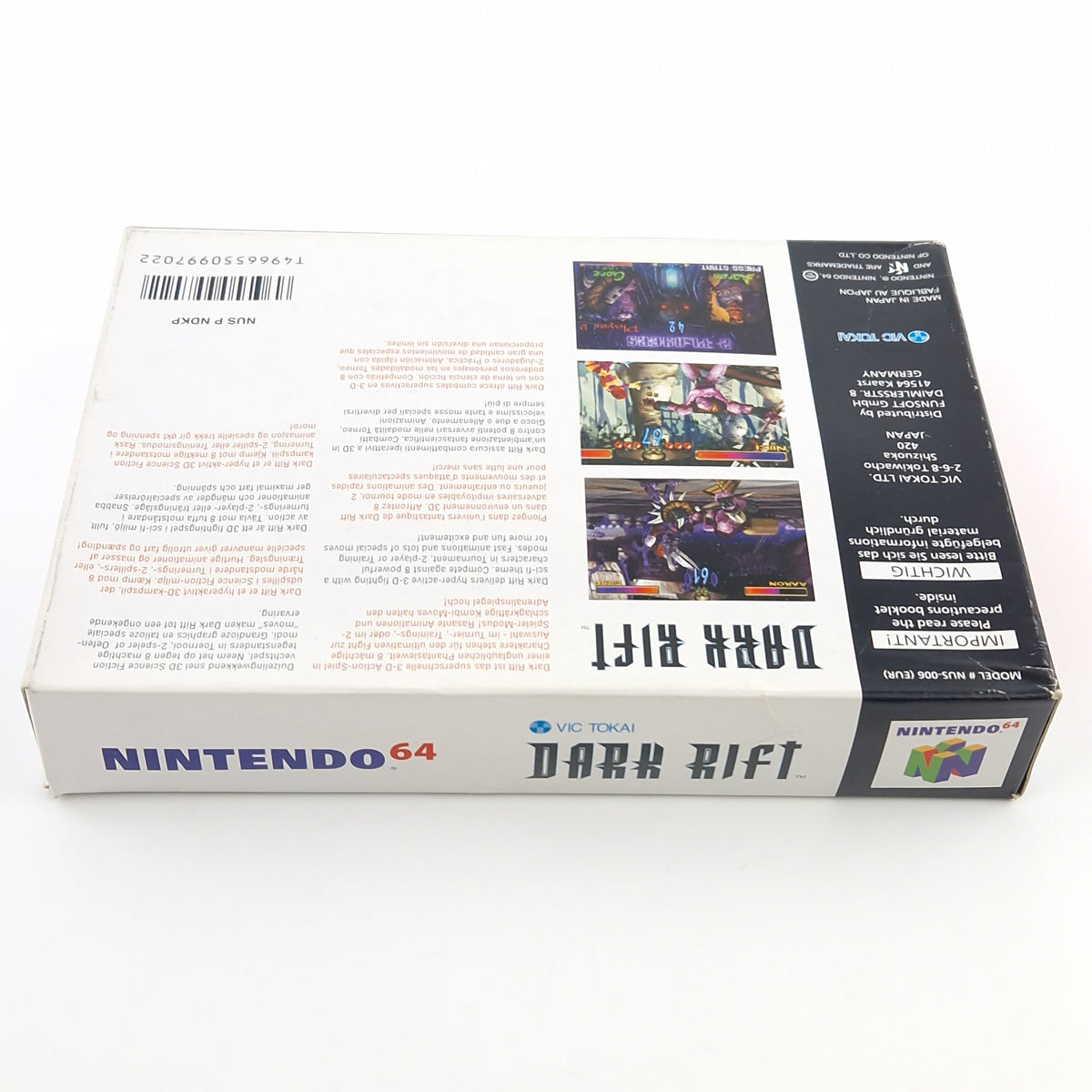 Nintendo 64 Spiel – Dark Rift Modul Anleitung OVP PAL