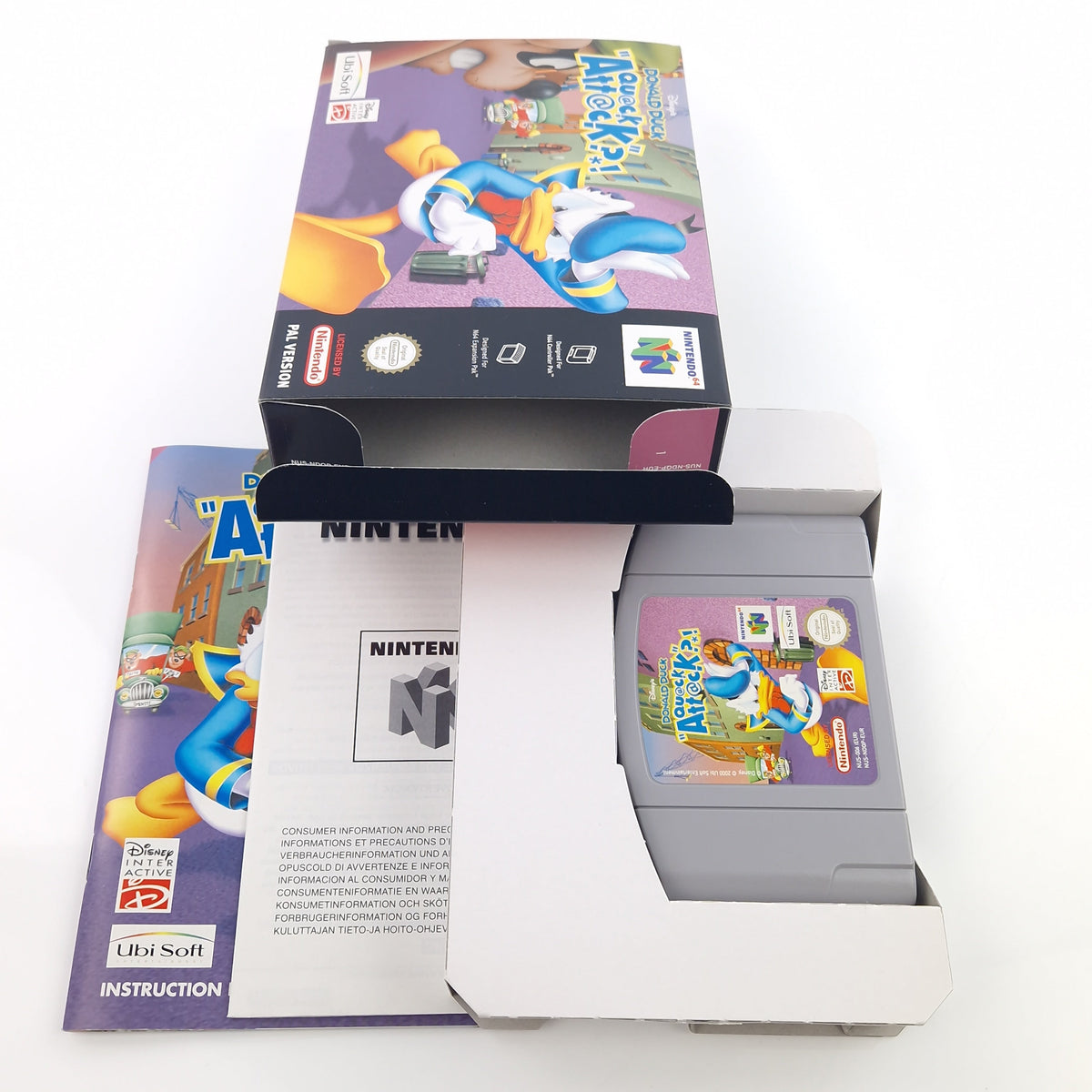 Nintendo 64 Spiel – Disneys Donald Duck Quack Attack OVP