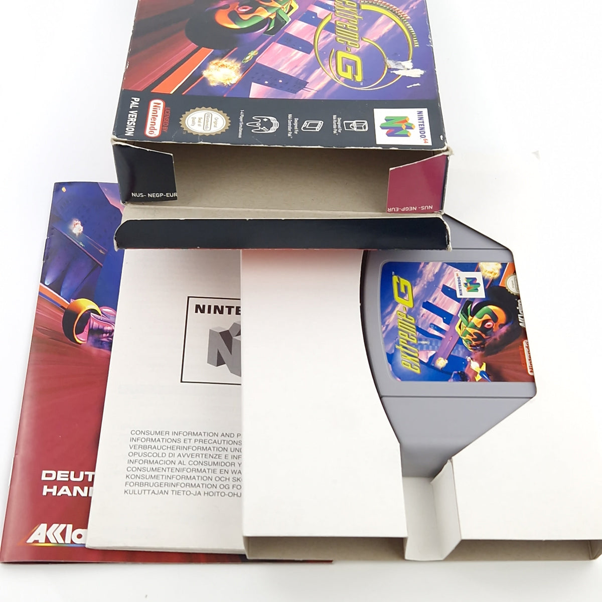 Nintendo 64 Spiel – Extreme-G OVP Anleitung N64 PAL EUR