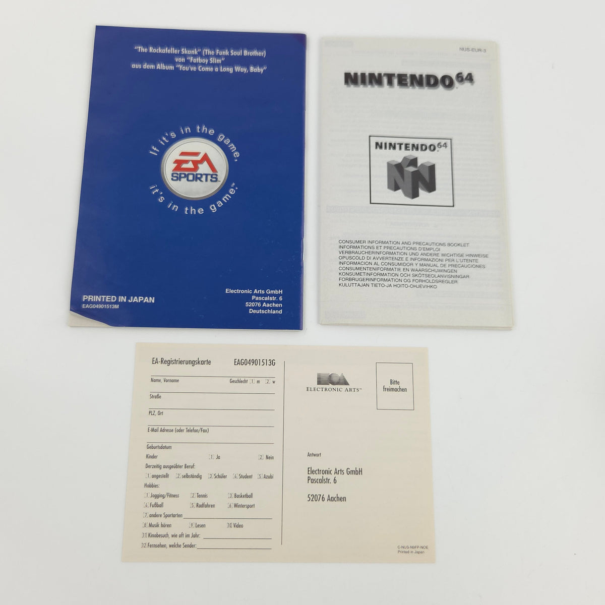 Nintendo 64 Spiel FIFA 99 N64 Modul Anleitung OVP PAL DE