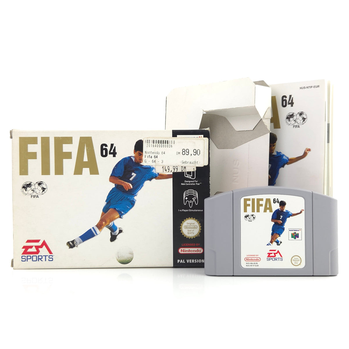 Nintendo 64 Spiel FIFA 64 Modul Anleitung OVP PAL EUR