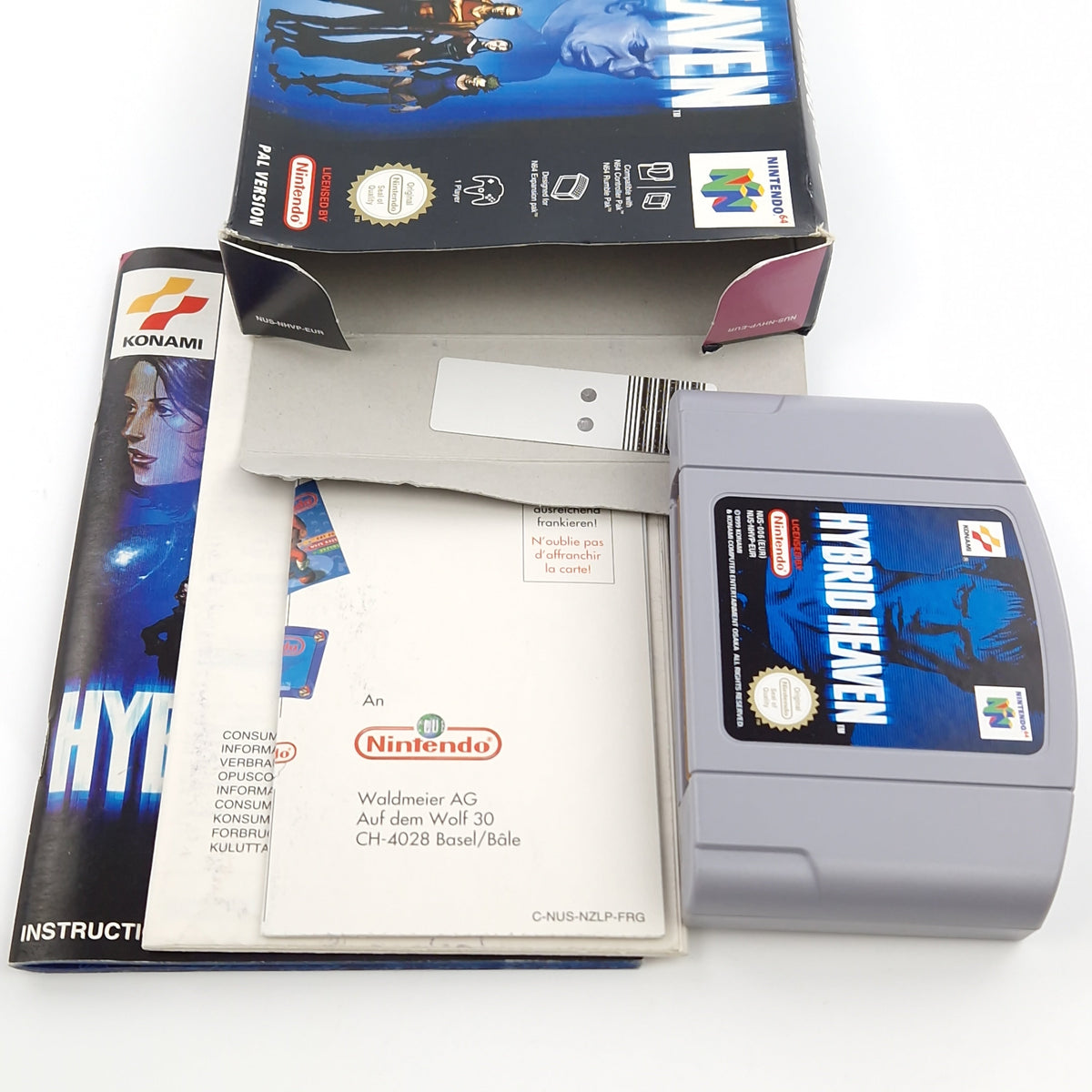 Nintendo 64 Spiel – Hybrid Heaven Modul OVP PAL EUR