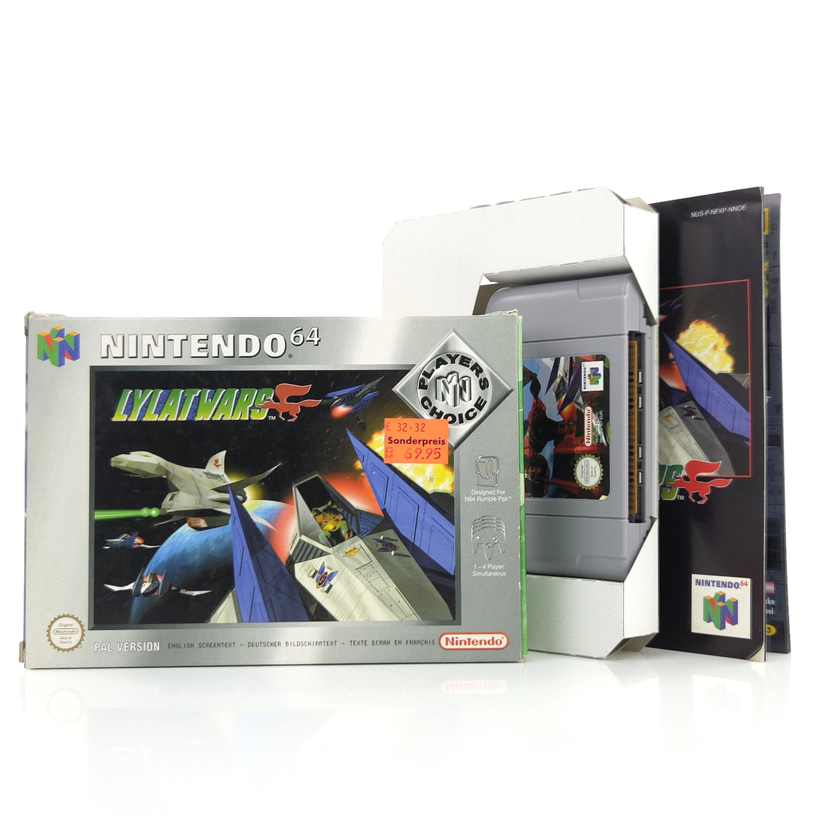 Nintendo 64 Spiel Lylatwars Players Choice N64 OVP PAL