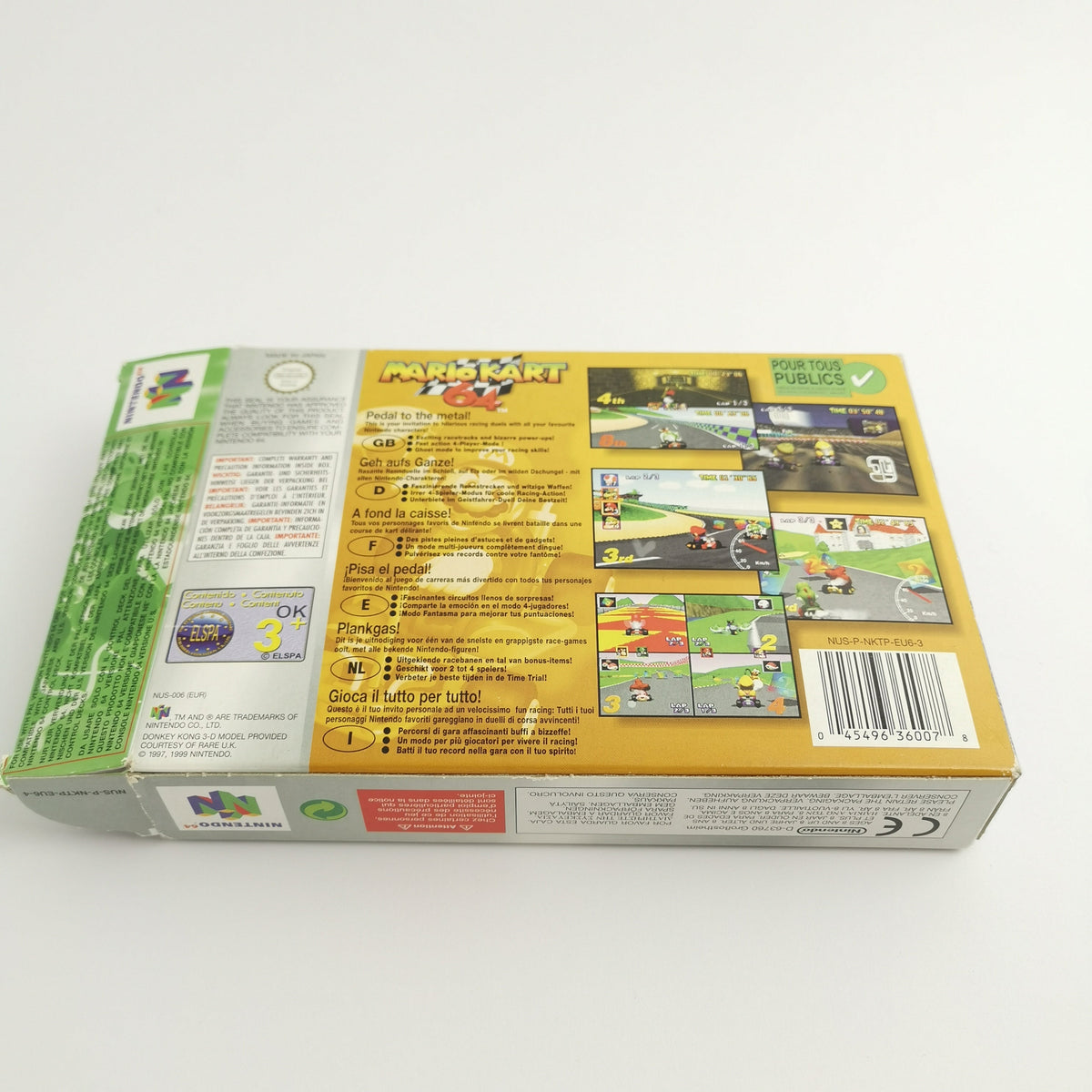 Nintendo 64 Spiel – Mario Kart 64 OVP Players Choice PAL