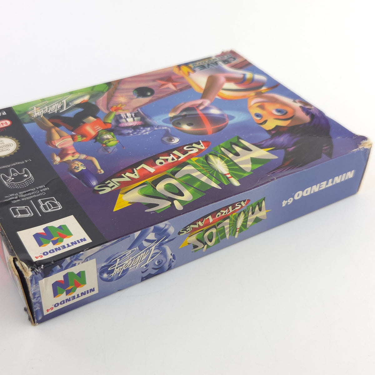 Nintendo 64 Spiel Milo´s Astro Lanes N64 OVP CIB PAL EUR