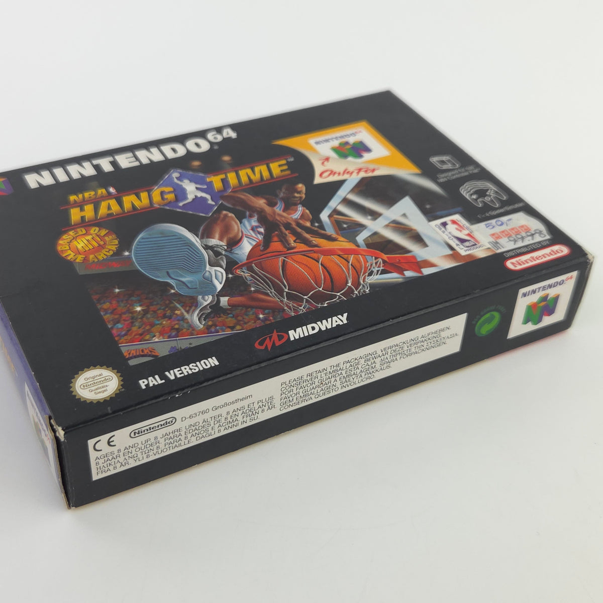 Nintendo 64 Spiel NBA Hang Time Basketball Modul OVP PAL