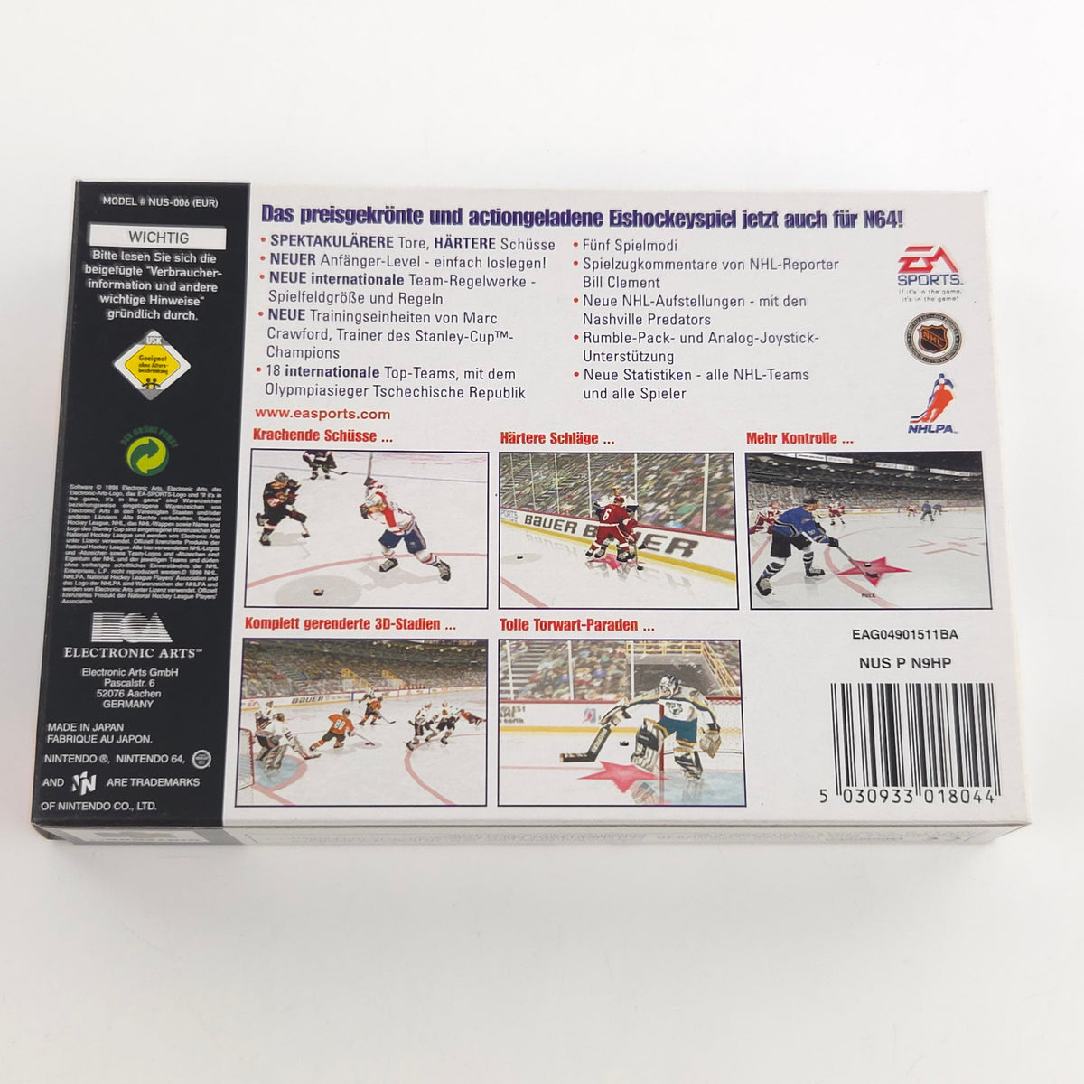 Nintendo 64 Spiel NHL 99 OVP PAL