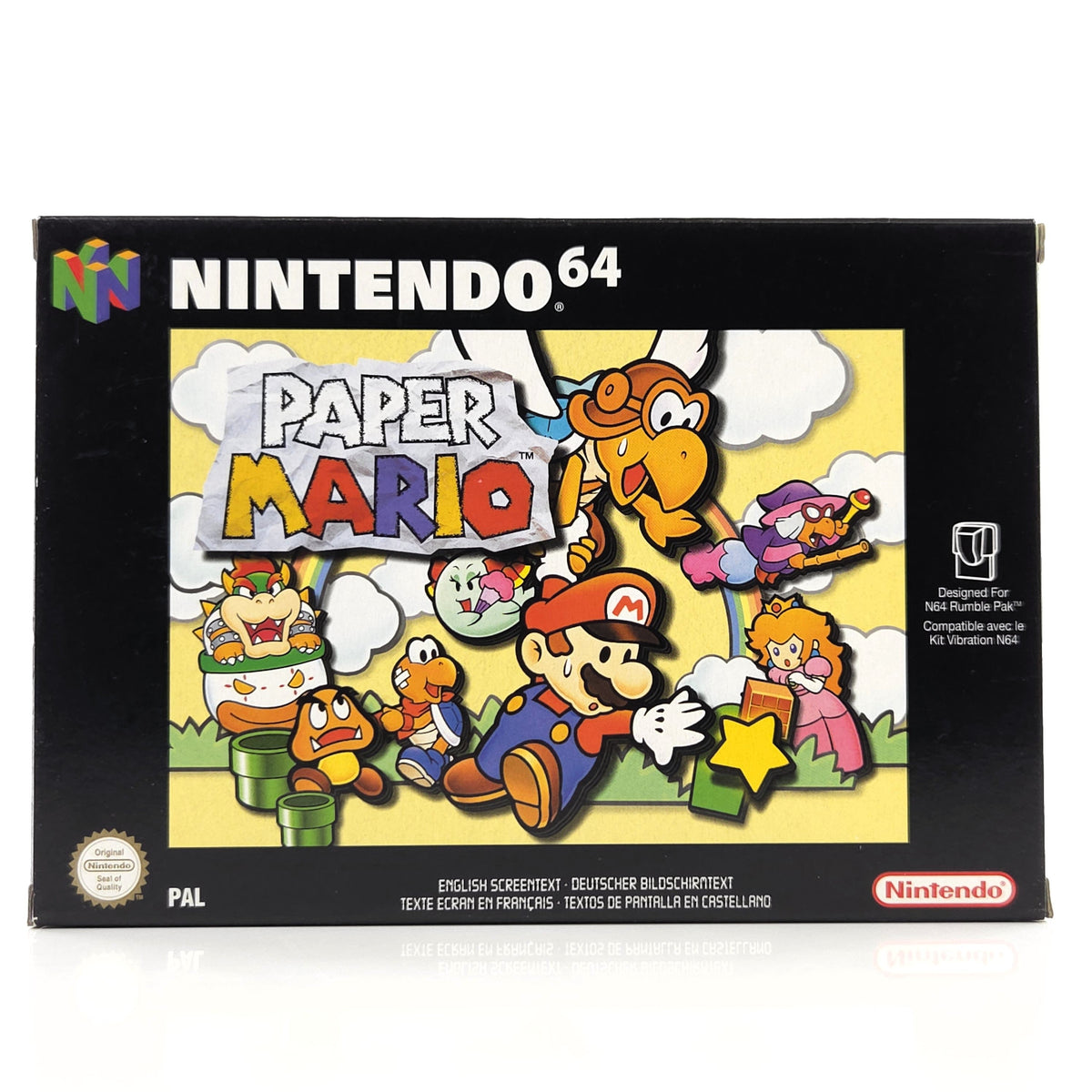 Nintendo 64 Spiel Paper Mario OVP Top Zustand