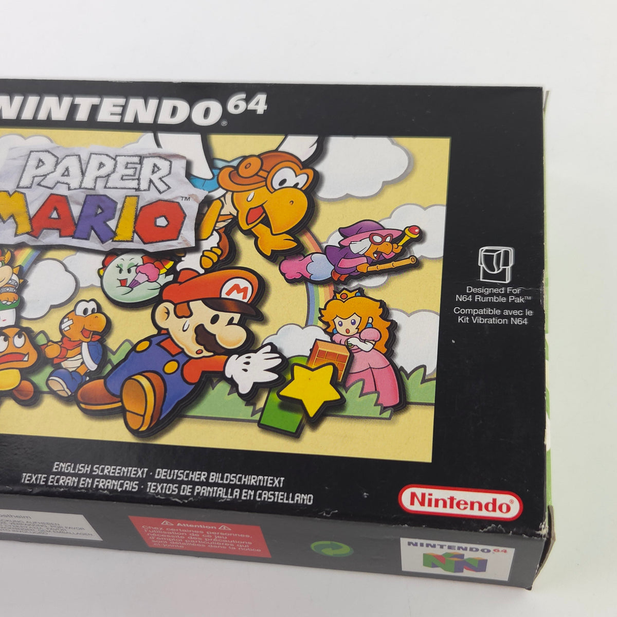 Nintendo 64 Spiel Paper Mario N64 OVP CIB PAL EUR