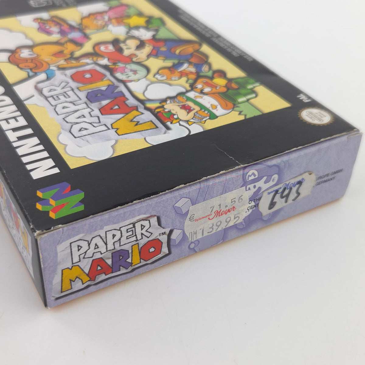 Nintendo 64 Spiel Paper Mario N64 OVP CIB PAL EUR
