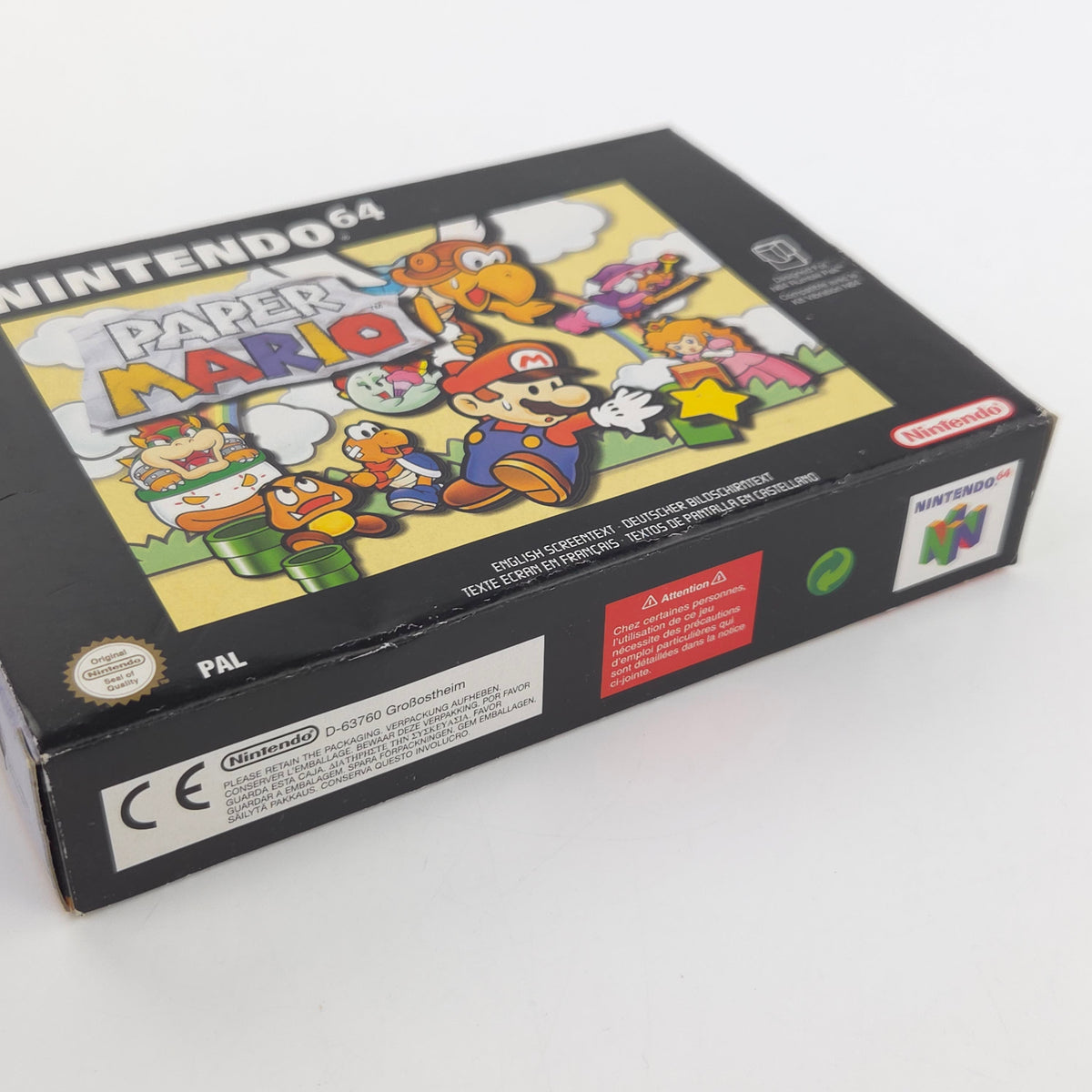 Nintendo 64 Spiel Paper Mario N64 OVP CIB PAL EUR