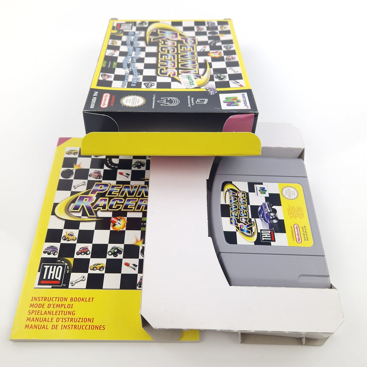Nintendo 64 Spiel – Penny Racers Modul OVP Anleitung PAL