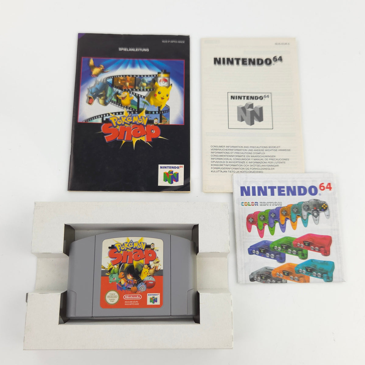 Nintendo 64 Spiel Pokemon Snap N64 Modul Anleitung OVP PAL