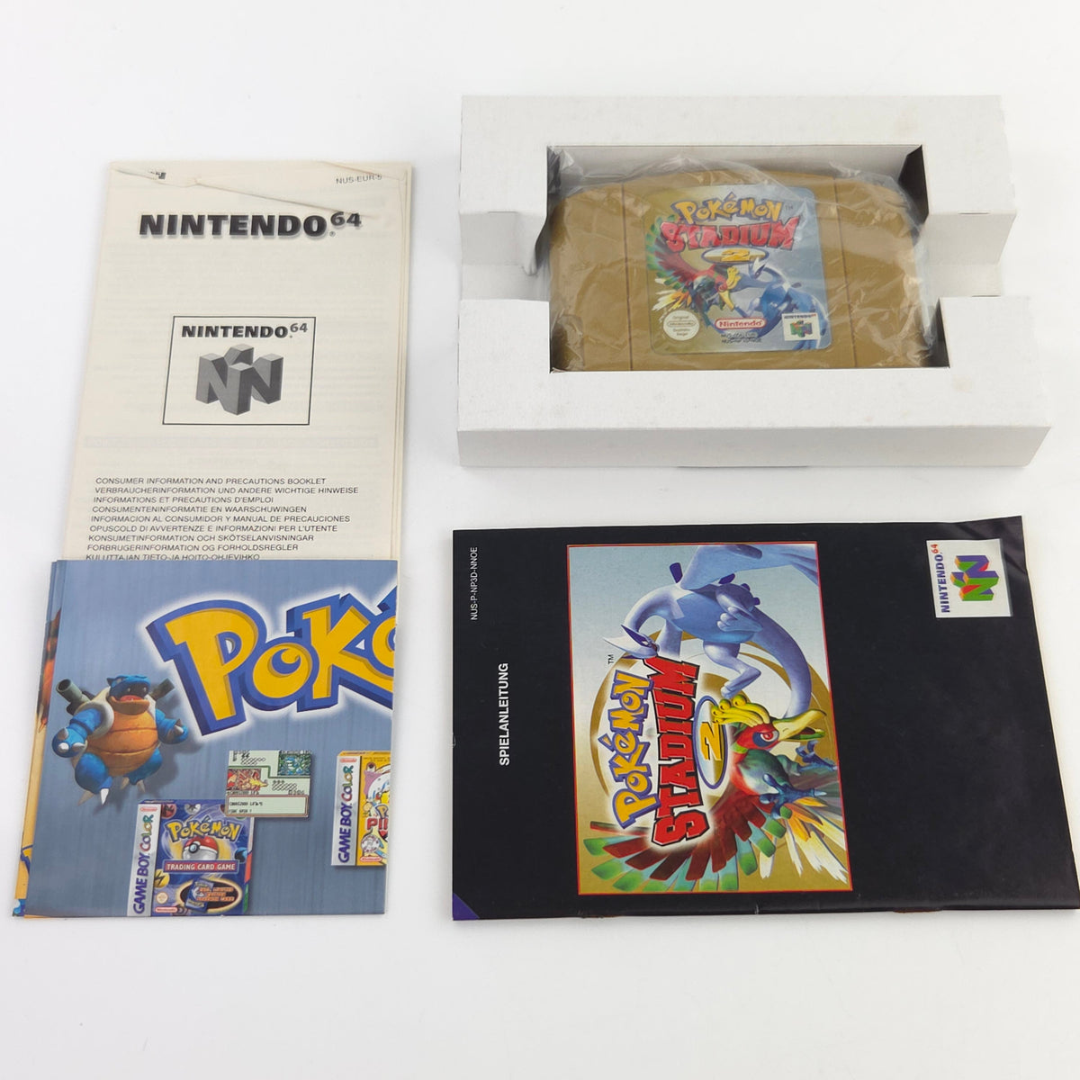 Nintendo 64 Spiel Pokemon Stadium 2 N64 OVP CIB PAL NOE