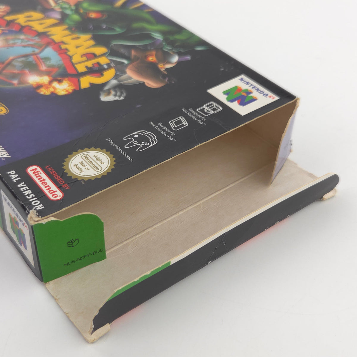 Nintendo 64 Spiel Rampage 2 Universal Tour N64 OVP CIB