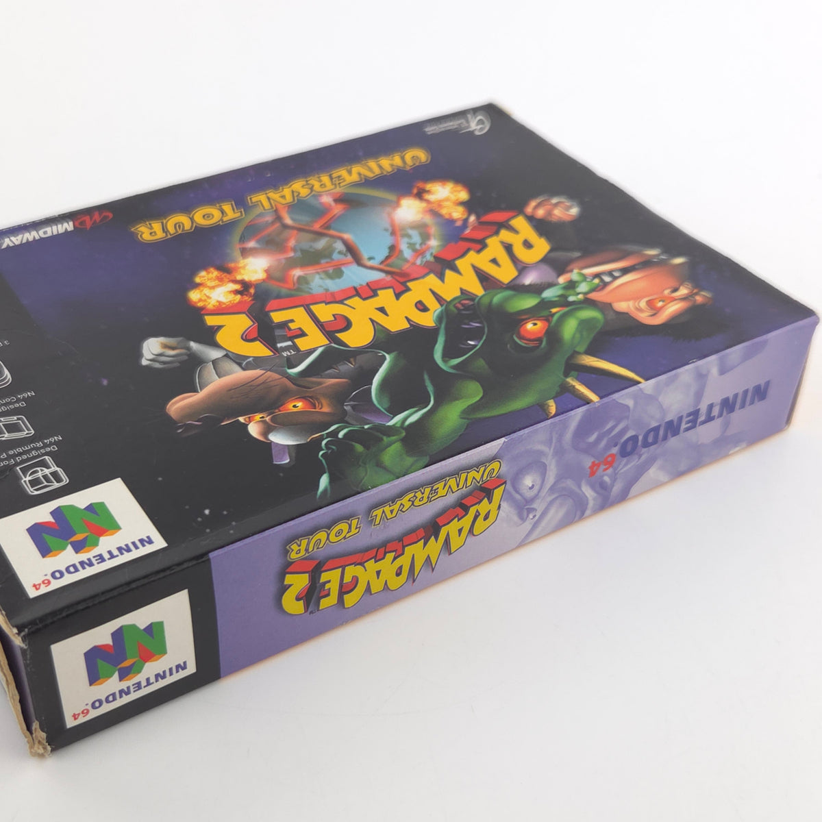 Nintendo 64 Spiel Rampage 2 Universal Tour N64 OVP CIB