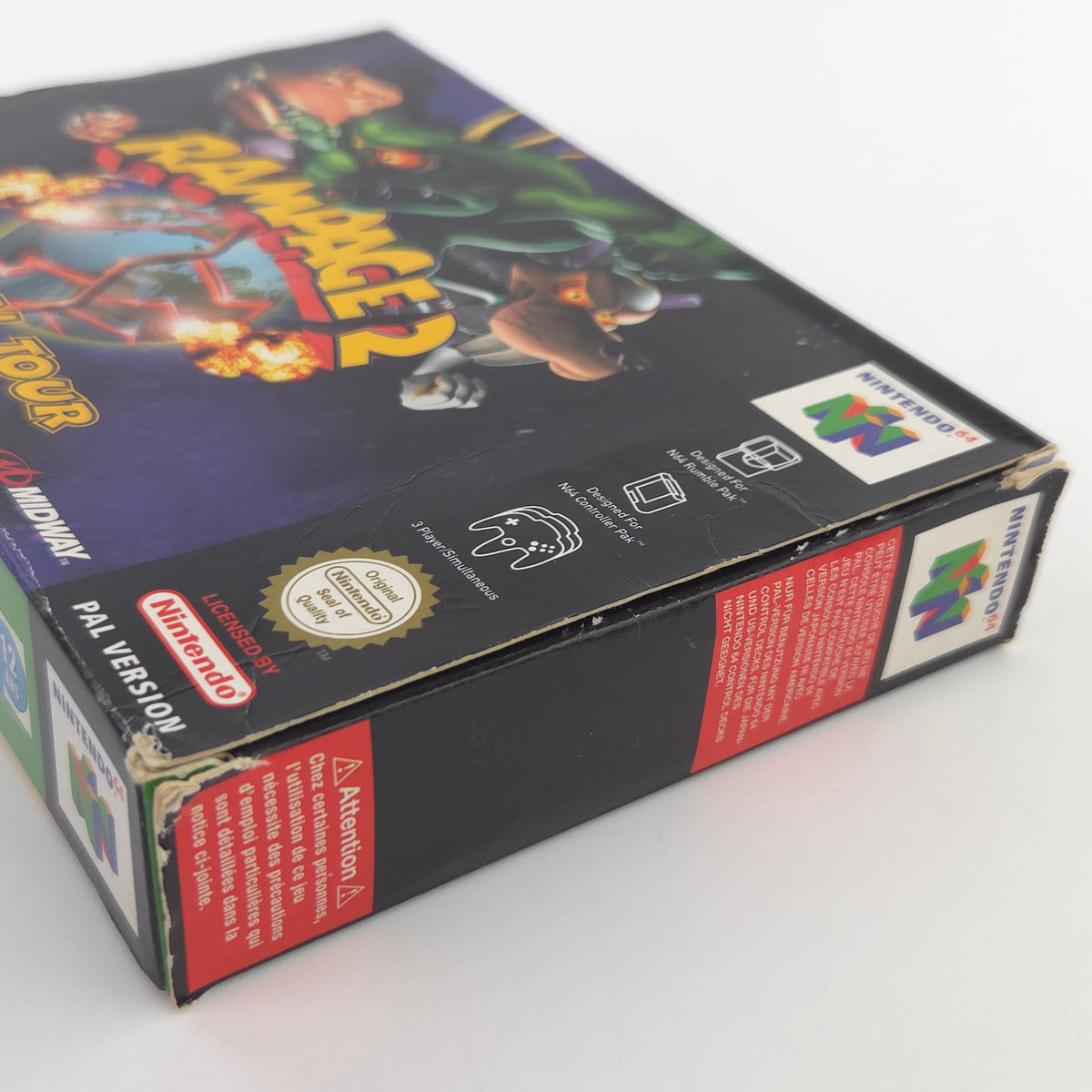 Nintendo 64 Spiel Rampage 2 Universal Tour N64 OVP CIB