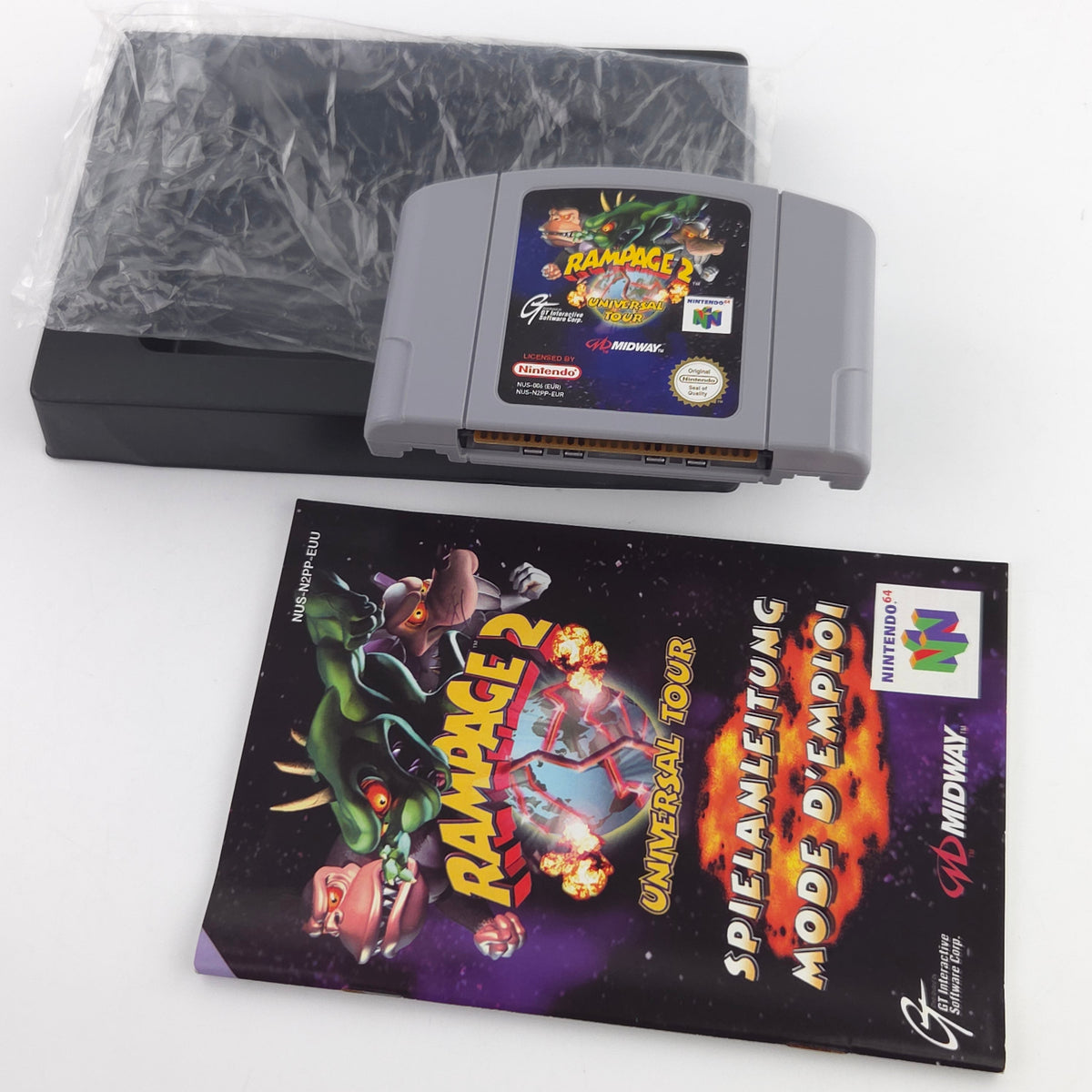 Nintendo 64 Spiel Rampage 2 Universal Tour N64 OVP CIB