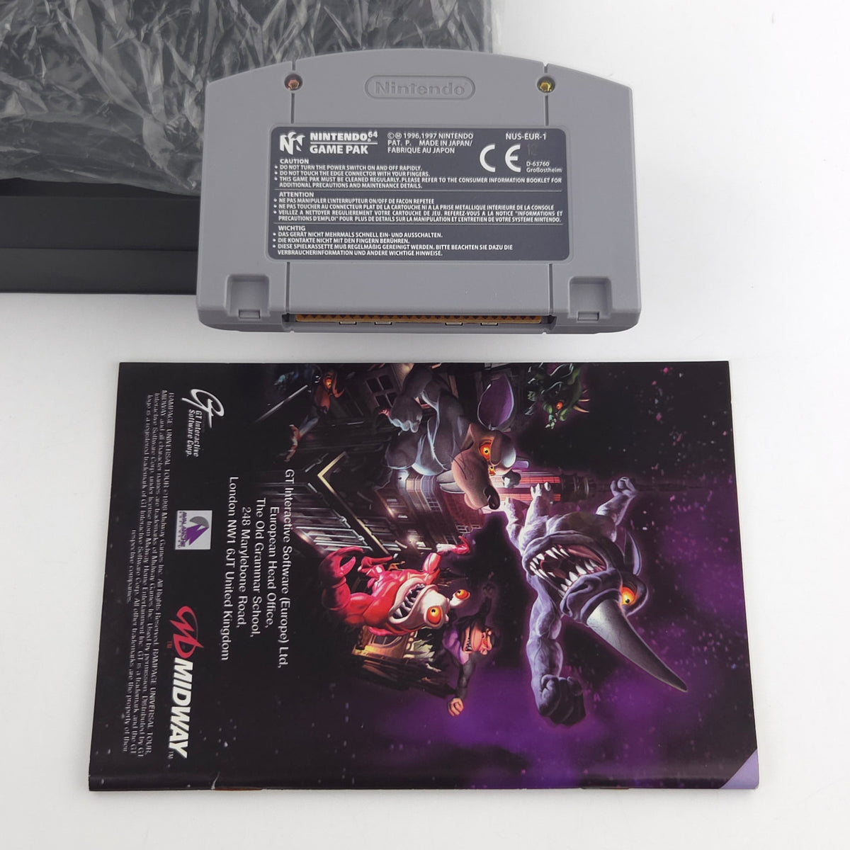 Nintendo 64 Spiel Rampage 2 Universal Tour N64 OVP CIB