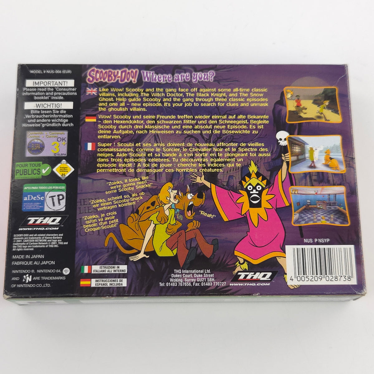 Nintendo 64 Spiel Scooby-Doo Classic Creep Capers N64 OVP