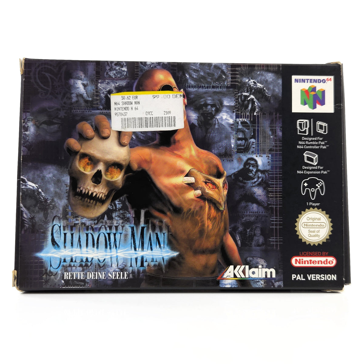 Nintendo 64 Spiel Shadow Man OVP PAL