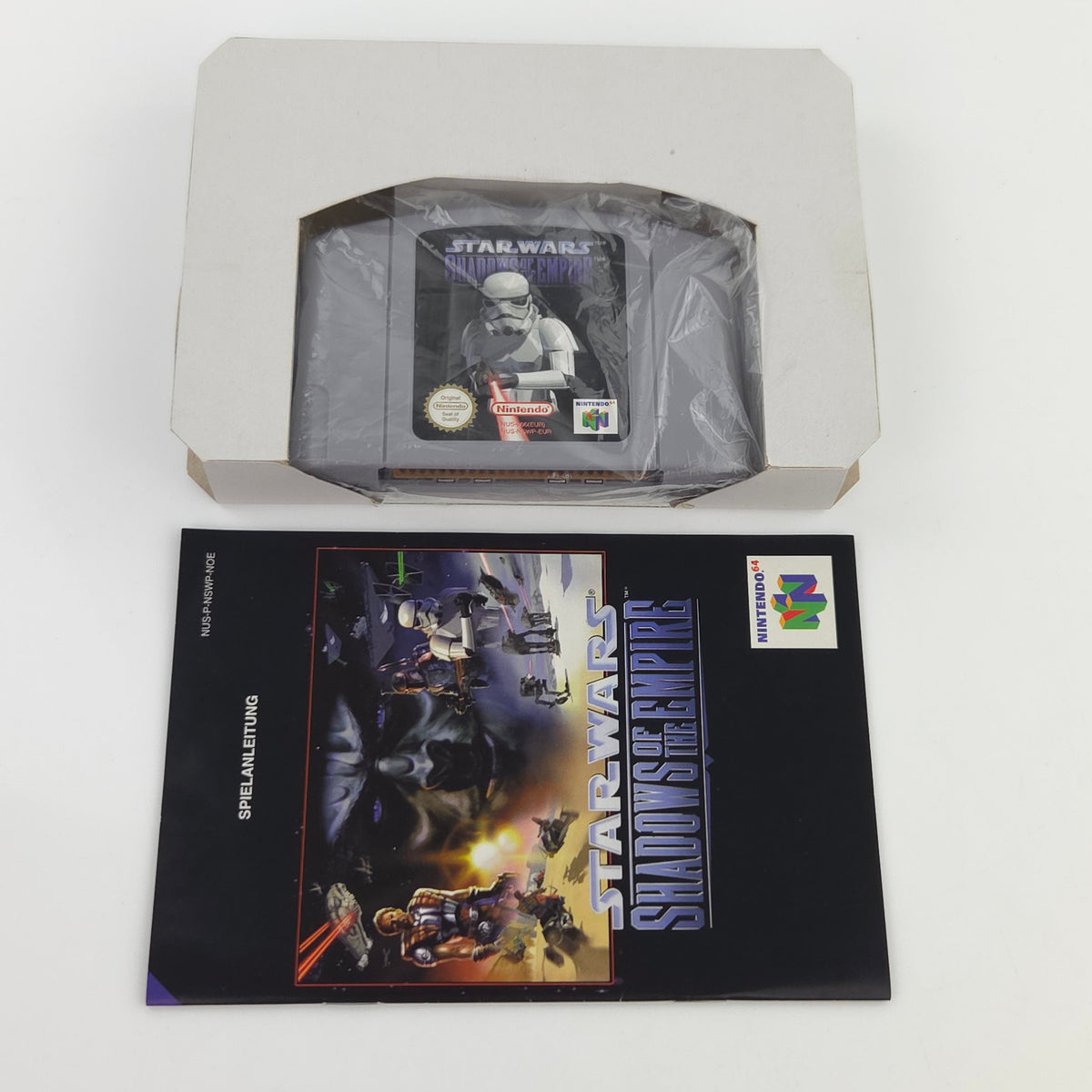 Nintendo 64 Spiel Star Wars Shadows of the Empire OVP PAL
