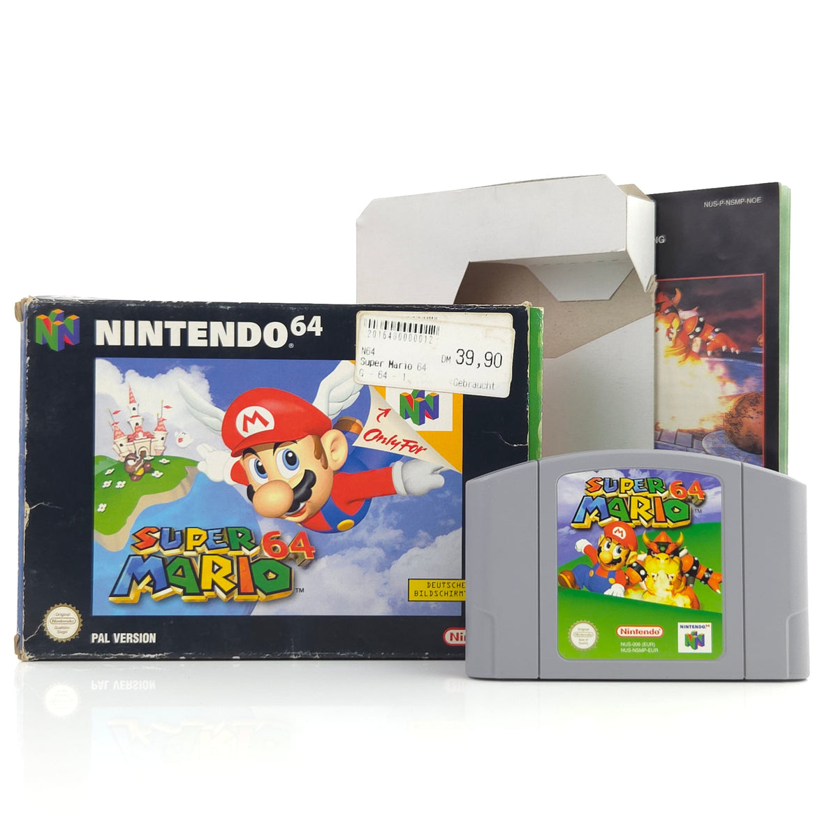 Nintendo 64 Spiel Super Mario 64 CIB Komplett PAL DE