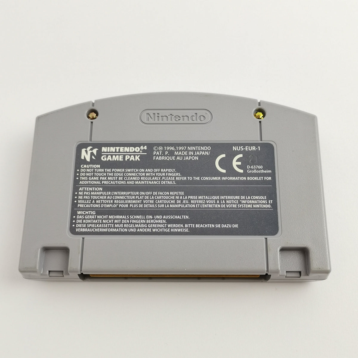 Nintendo 64 Spiel – Super Mario 64 Modul PAL EUR sehr gut