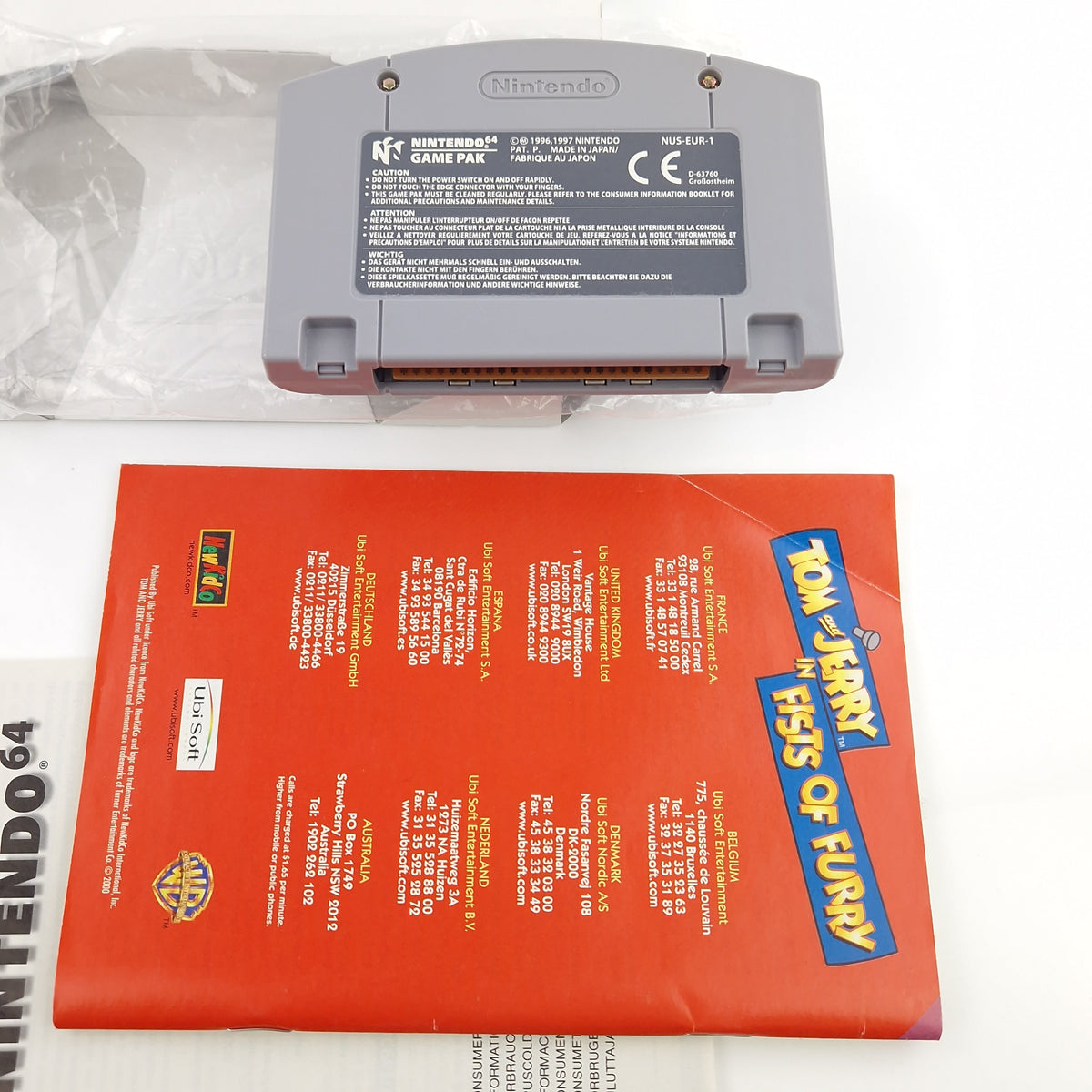 Nintendo 64 Spiel – Tom and Jerry Fists of Furry OVP N64