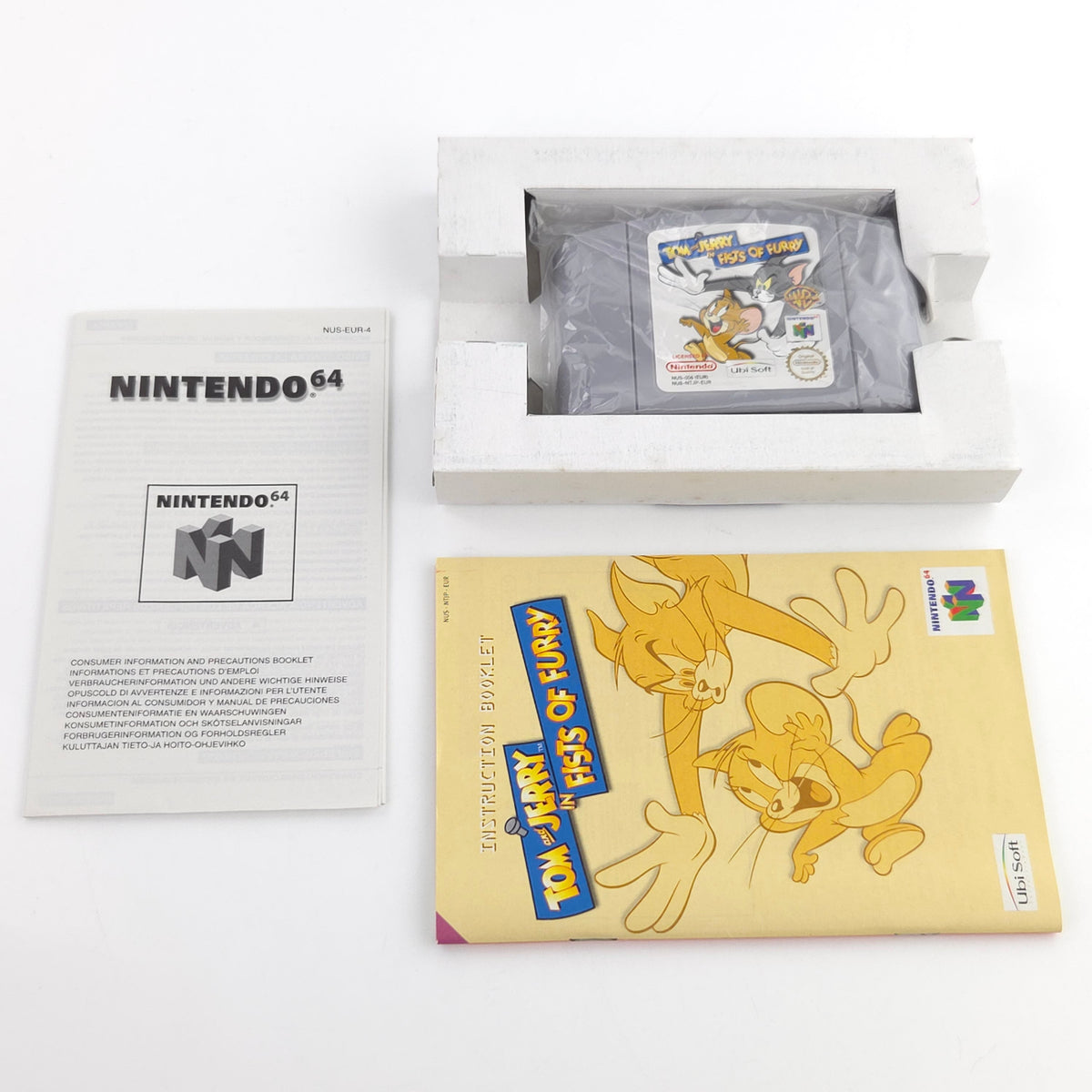Nintendo 64 Spiel Tom and Jerry Fists of Fury N64 OVP CIB