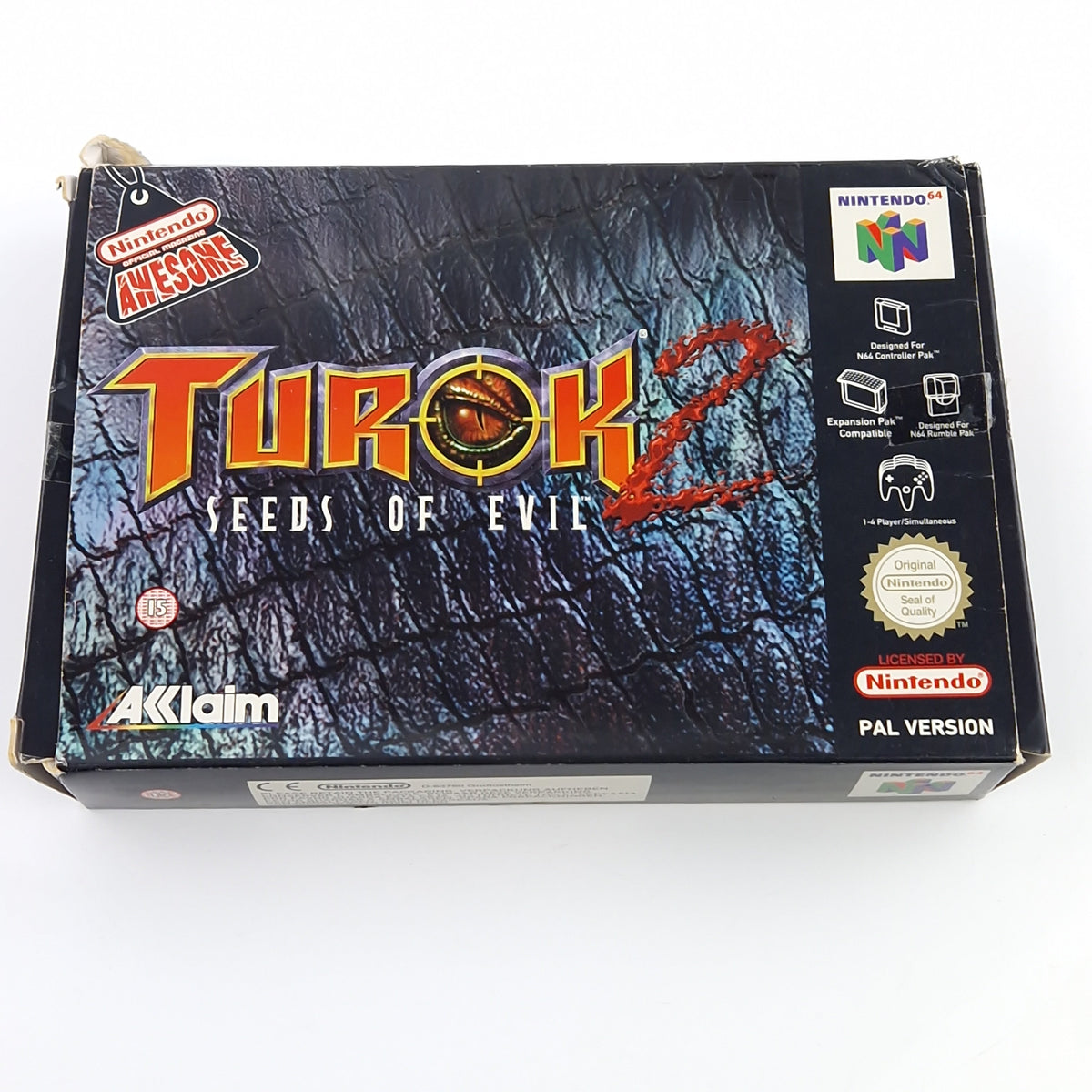 Nintendo 64 Spiel – Turok 2 Seeds of Evil PAL UKV OVP