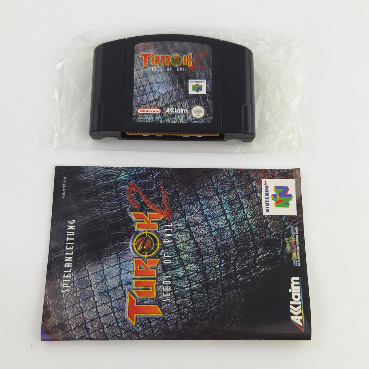 Nintendo 64 Spiel Turok 2 Seeds of Evil OVP Berater PAL