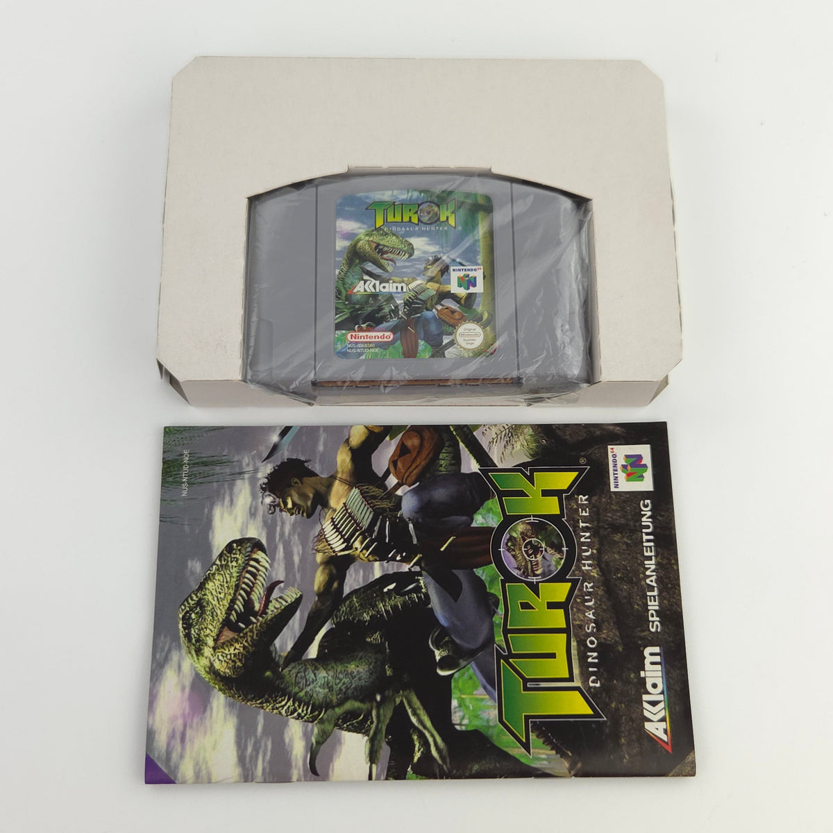N64 Spiel Turok Dinosaur Hunter Komplett OVP PAL DE