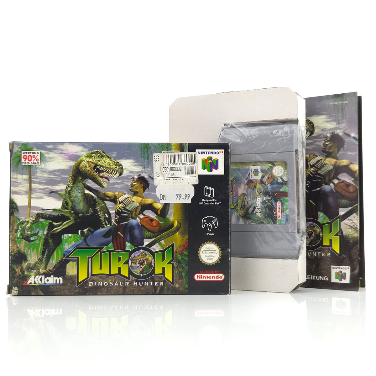 N64 Spiel Turok Dinosaur Hunter Komplett OVP PAL DE