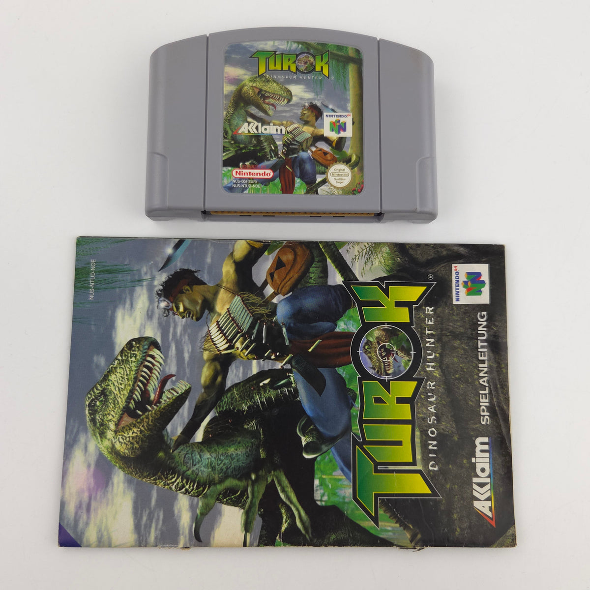 Nintendo 64 Spiel Turok Dinosaur Hunter OVP PAL