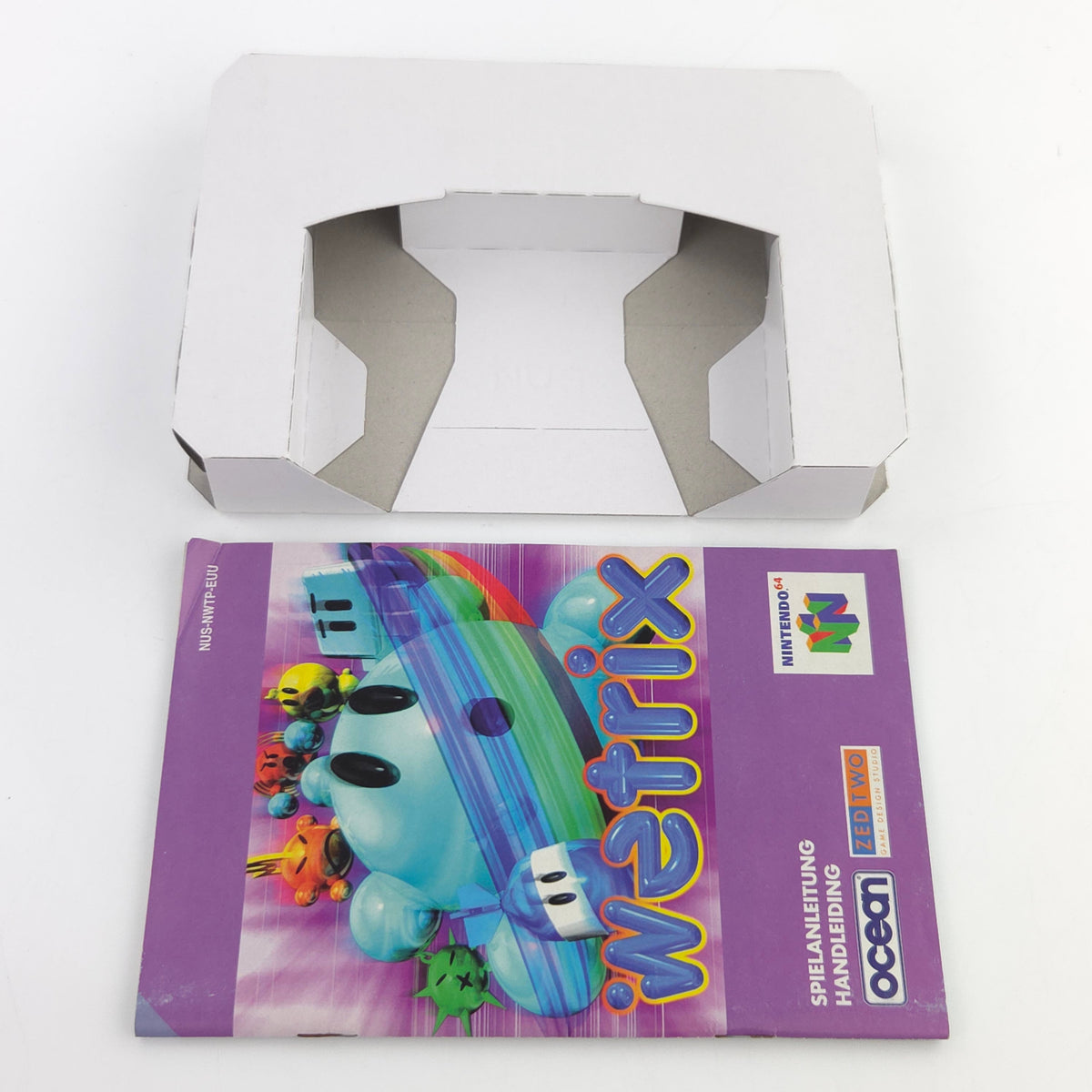 Nintendo 64 Spiel Wetrix N64 OVP CIB PAL EUR Ocean