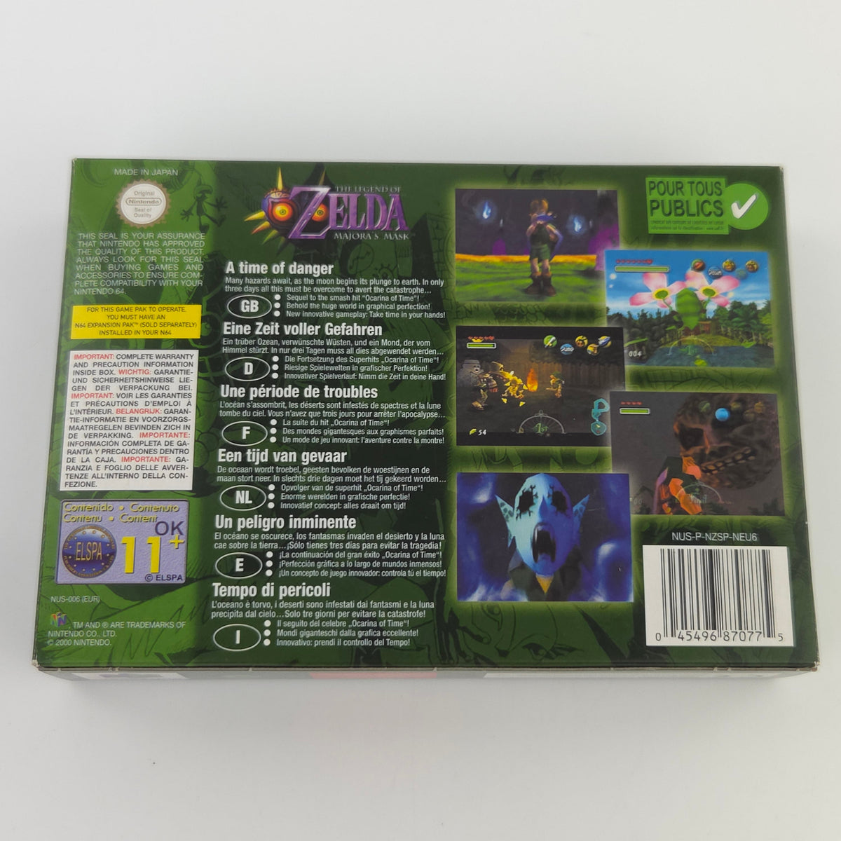 Nintendo 64 Spiel Zelda Ocarina Majora Mask Berater N64