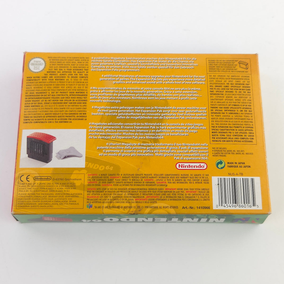 Nintendo 64 Zubehör Expansion Pak Ram Erweiterung OVP PAL