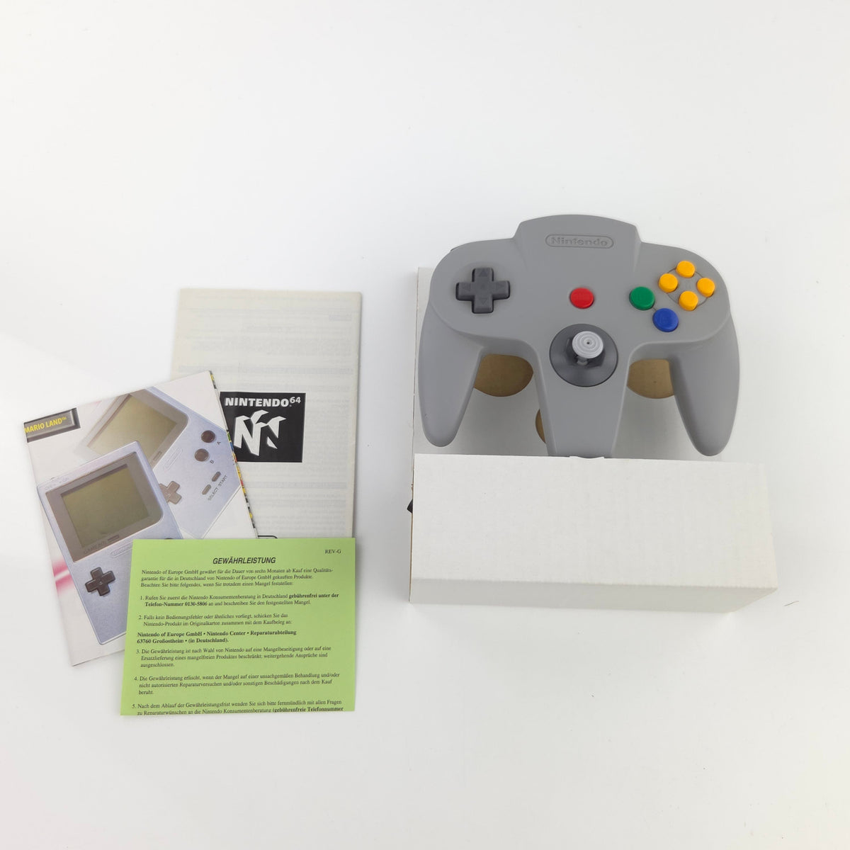 Nintendo 64 Original Grauer Controller Gamepad OVP PAL