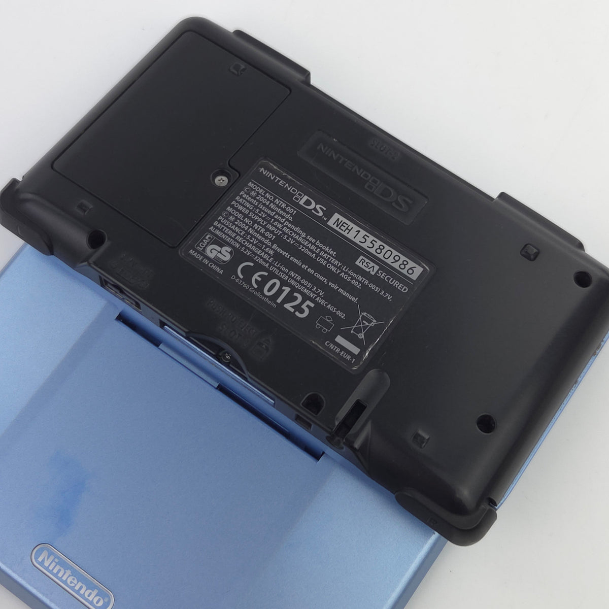 Nintendo DS Konsole Hellblau 1 Gen mit Tasche