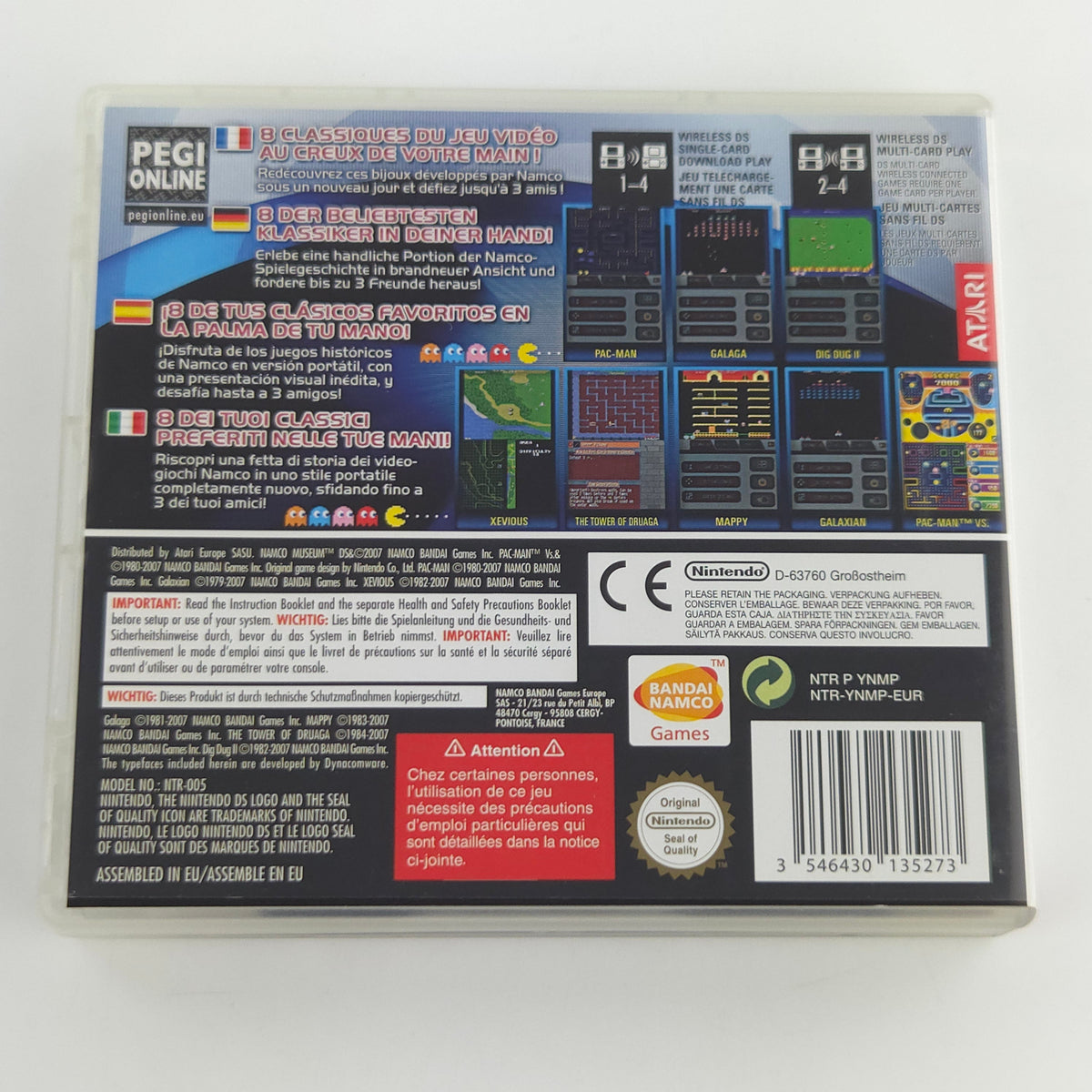 Nintendo DS Spiel Namco Museum PAL OVP