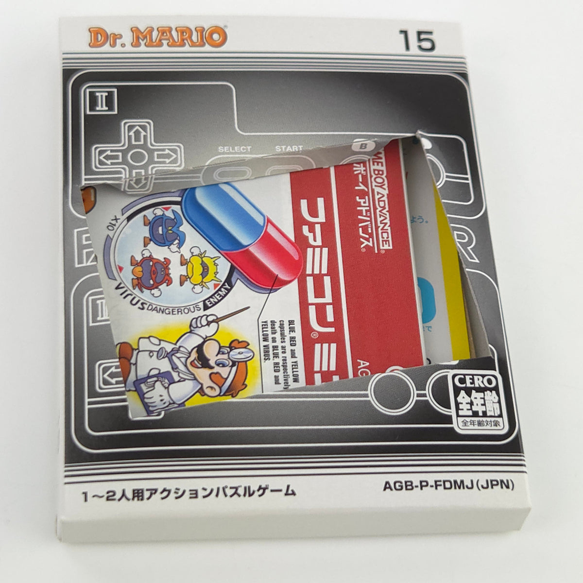 Game Boy Advance Spiel Dr Mario Famicom Mini OVP