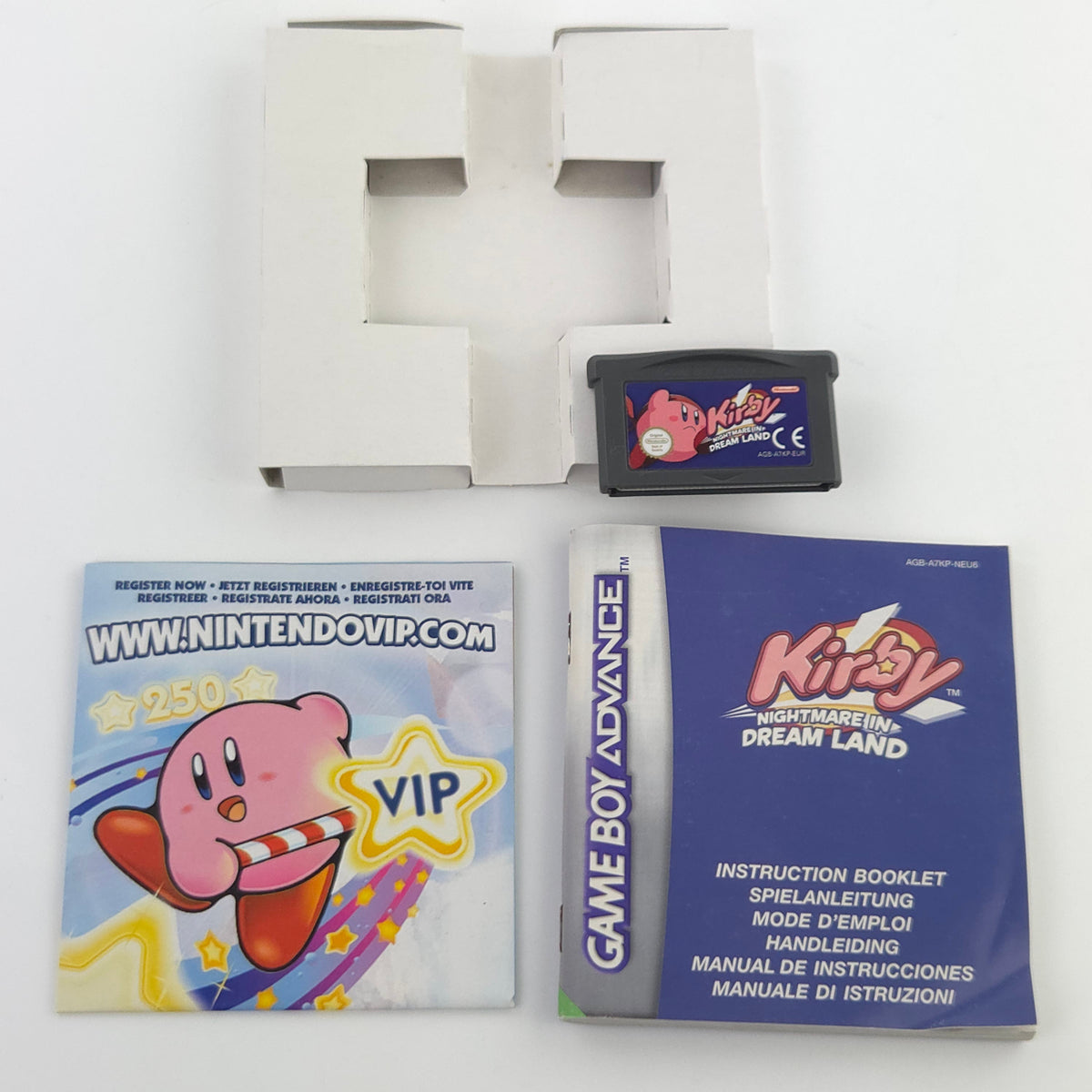 Game Boy Advance Spiel Kirby Nightmare in Dream Land OVP