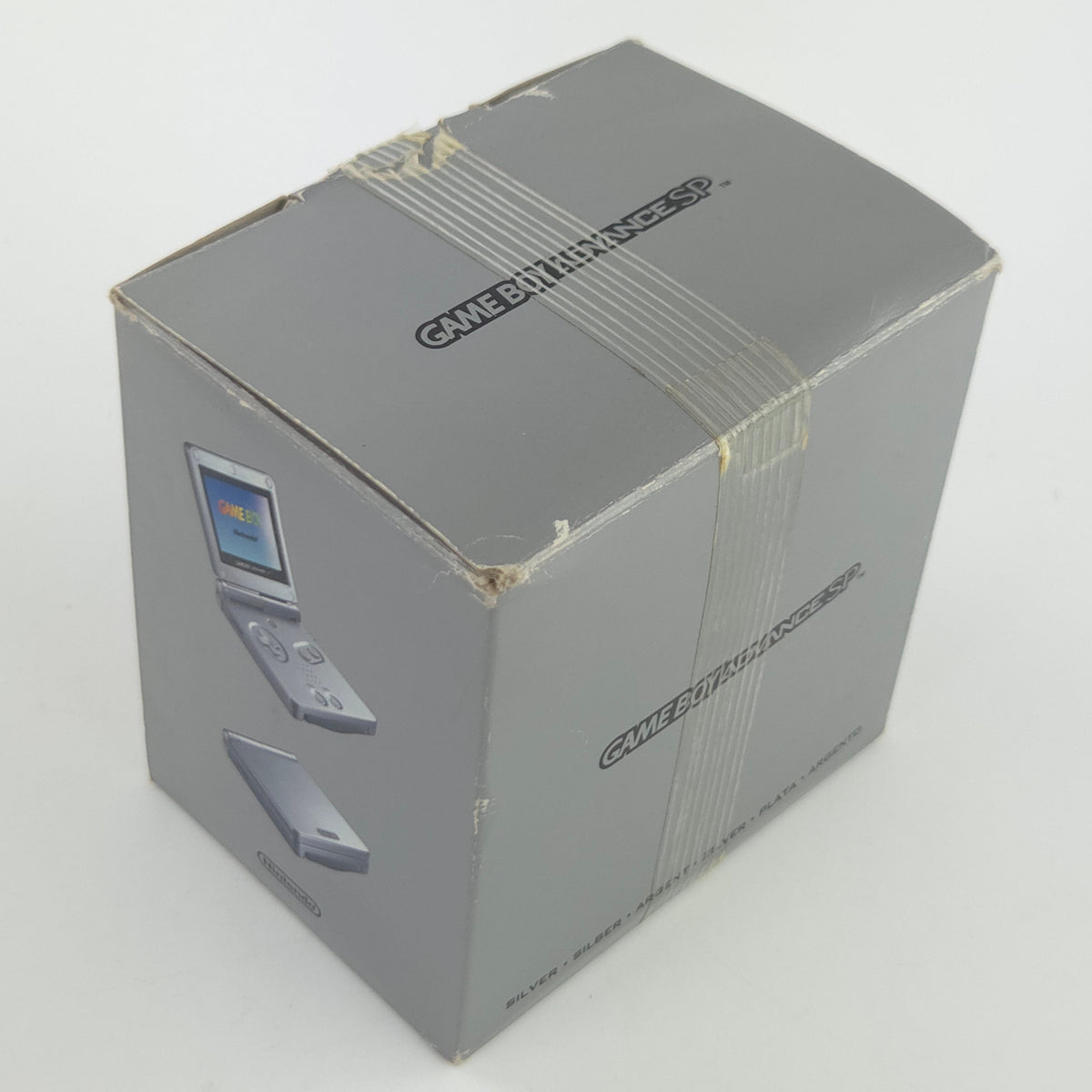 Nintendo Game Boy Advance SP Konsole Silber OVP AGS-001 defekt
