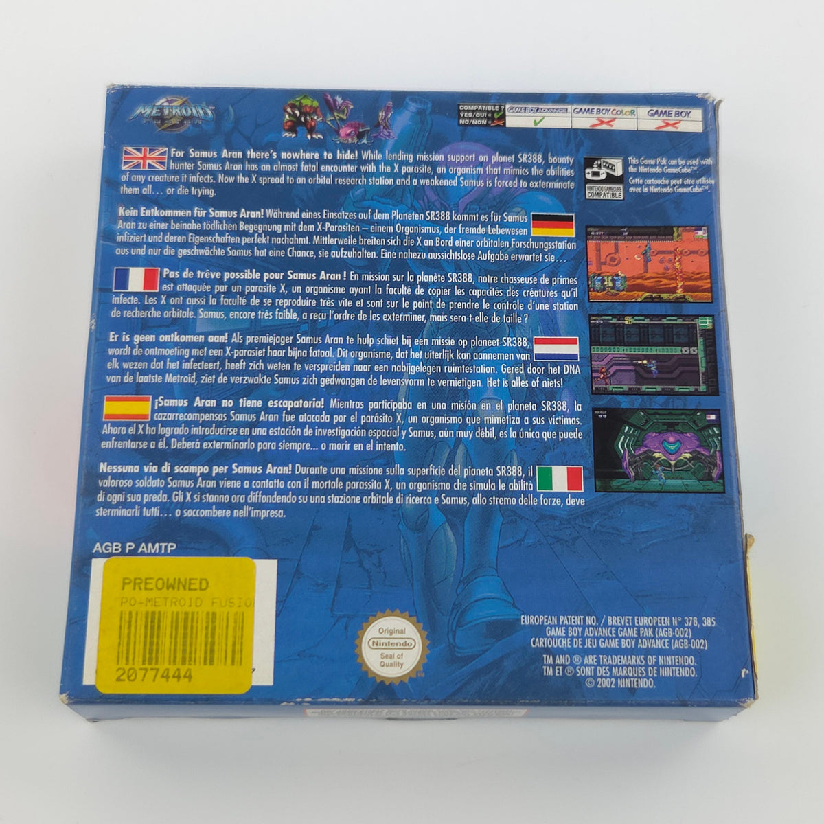 Game Boy Advance Spiel – Metroid Fusion (OVP PAL)