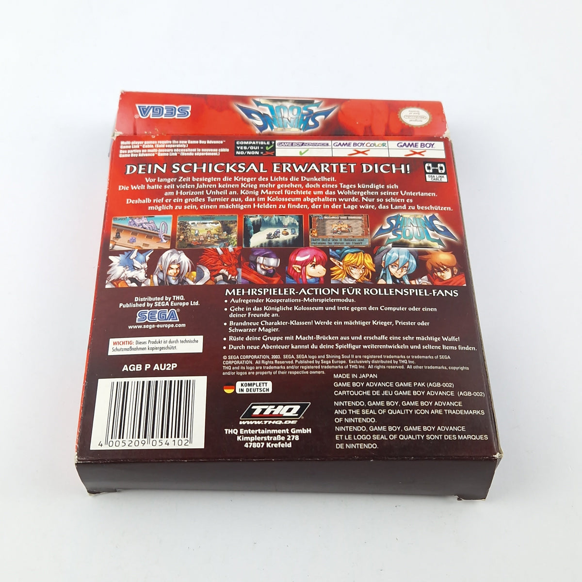 Game Boy Advance Spiel – Shining Soul II (OVP PAL)