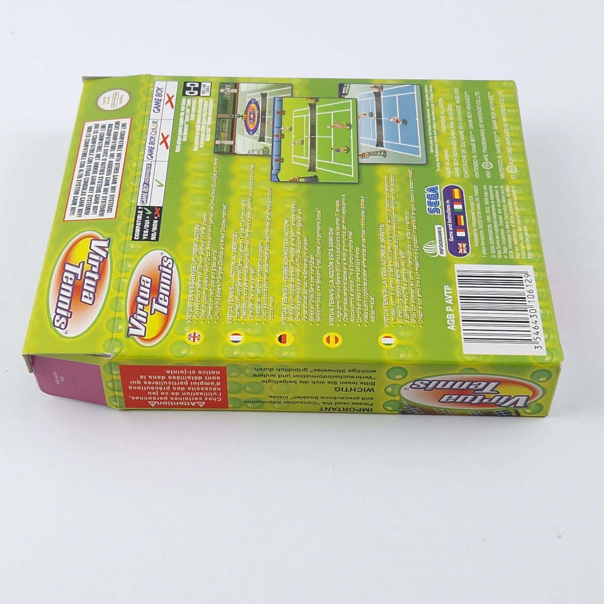 Game Boy Advance Spiel – Virtua Tennis OVP PAL GBA